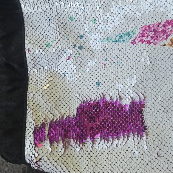 Unicorn Sequin Drawstring Backpack - Picture 4 of 4